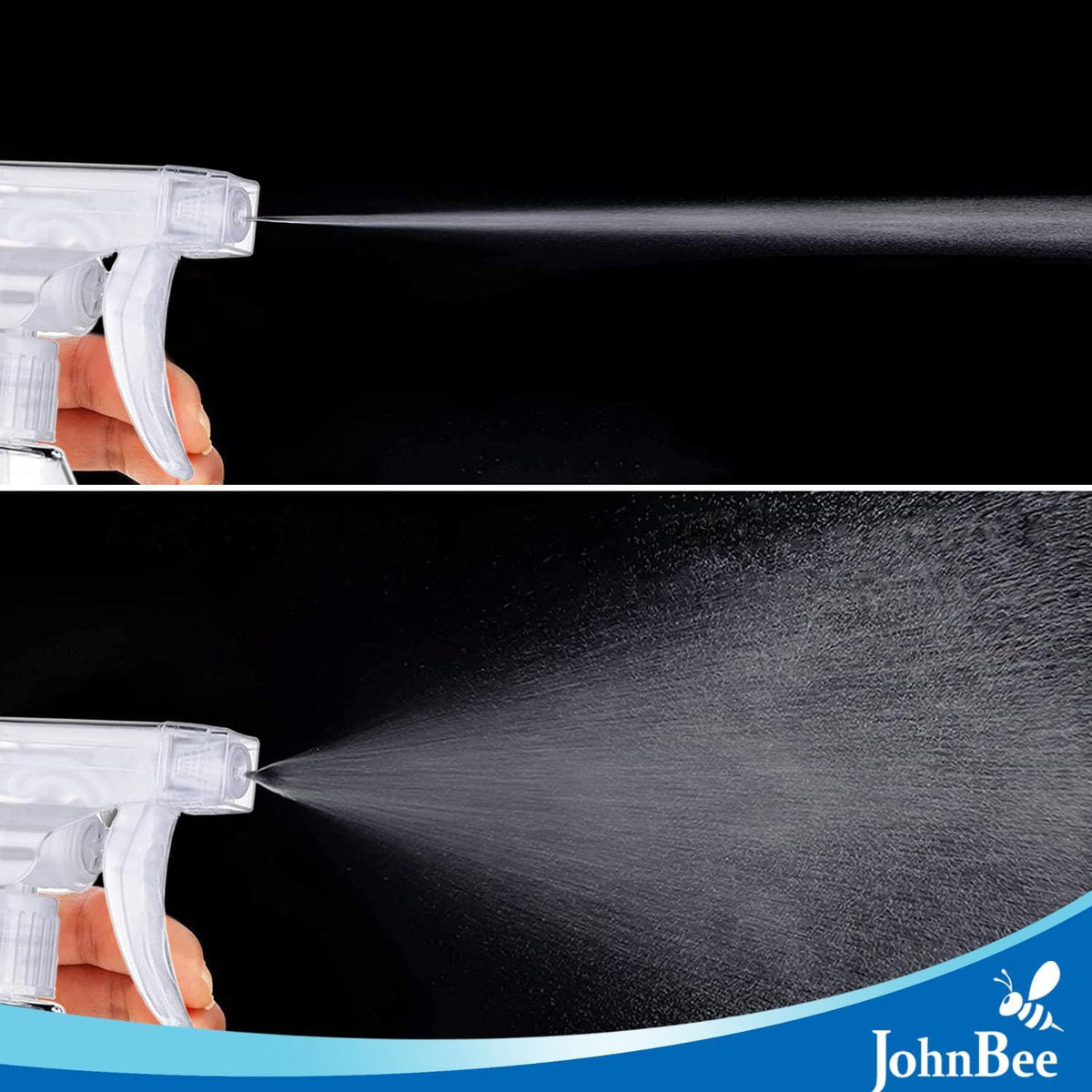 16.9Oz Spray Bottles 2Pack - Adjustable, Leak-Proof Cleaning & Garden Mister