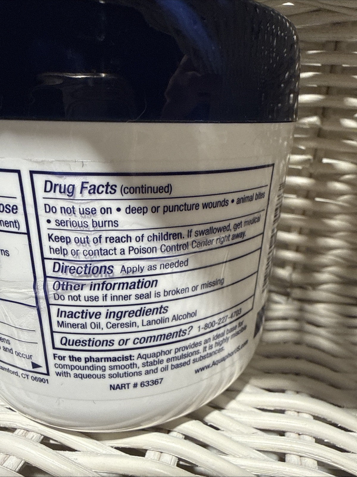 Aquaphor Original Ointment Severely Dry Skin Treatment 14 oz