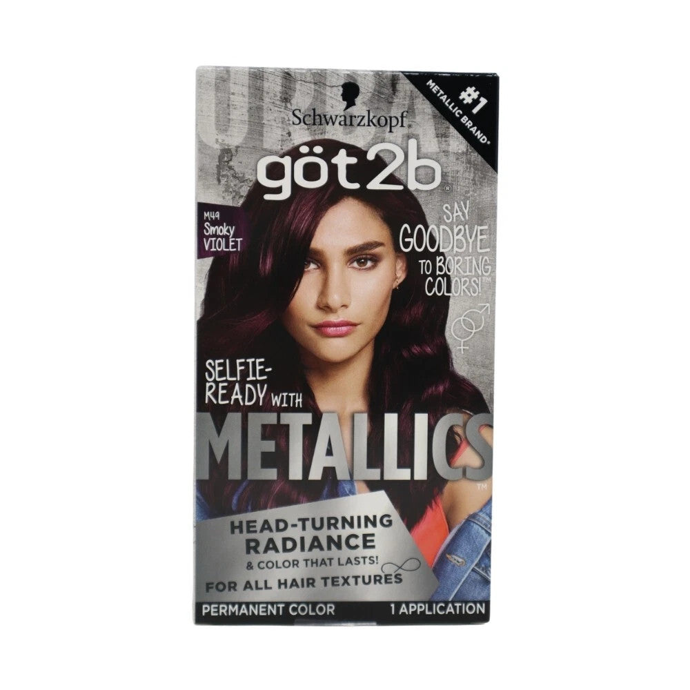 Got2b Metallics Permanent Hair Color M49 Smokey Violet 2-Pack