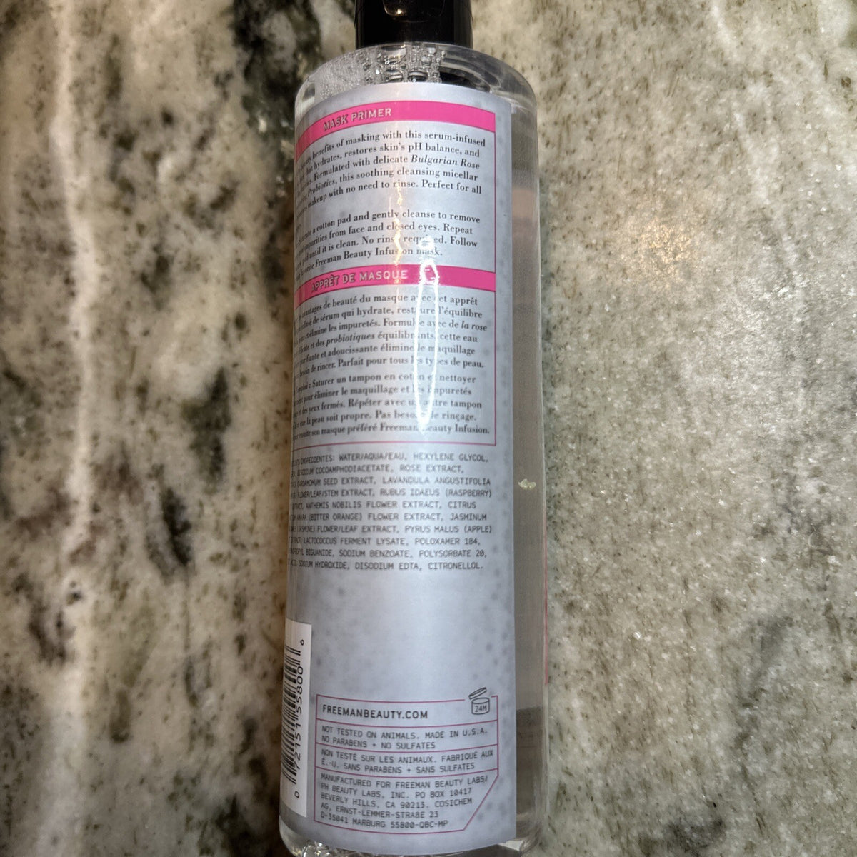 Freeman Beauty Infusion Micellar Water - 12 oz Bulgarian Rose
