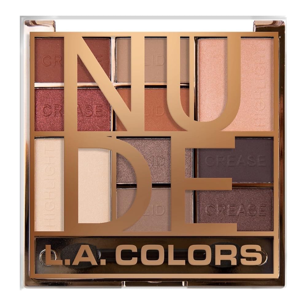 Eyeshadow Palette Set - Nude Color Block Makeup, 2 Pack