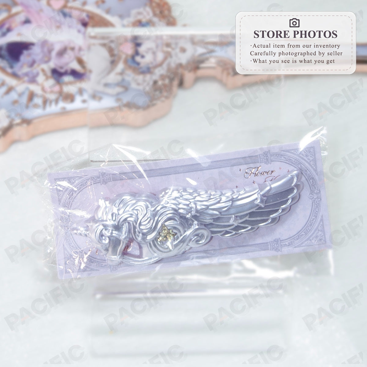 Flower Knows Knight Unicorn Hair Clips Set of 2 US Stock