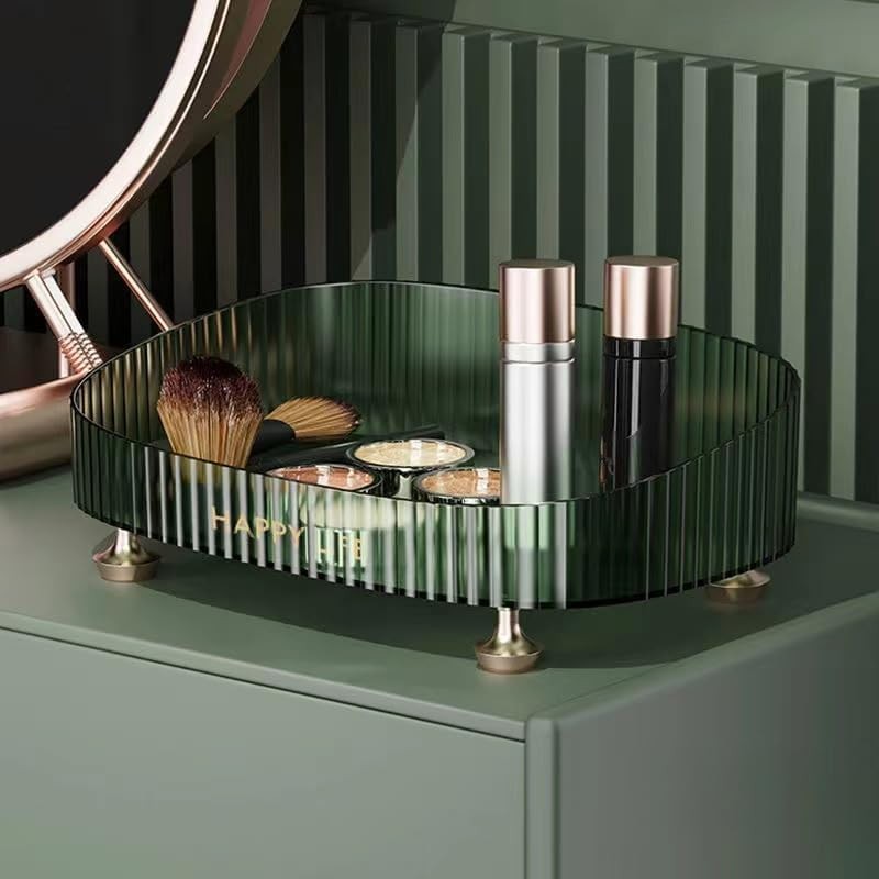 Large Capacity Makeup and Perfume Organizer Tray for Vanity and Countertop