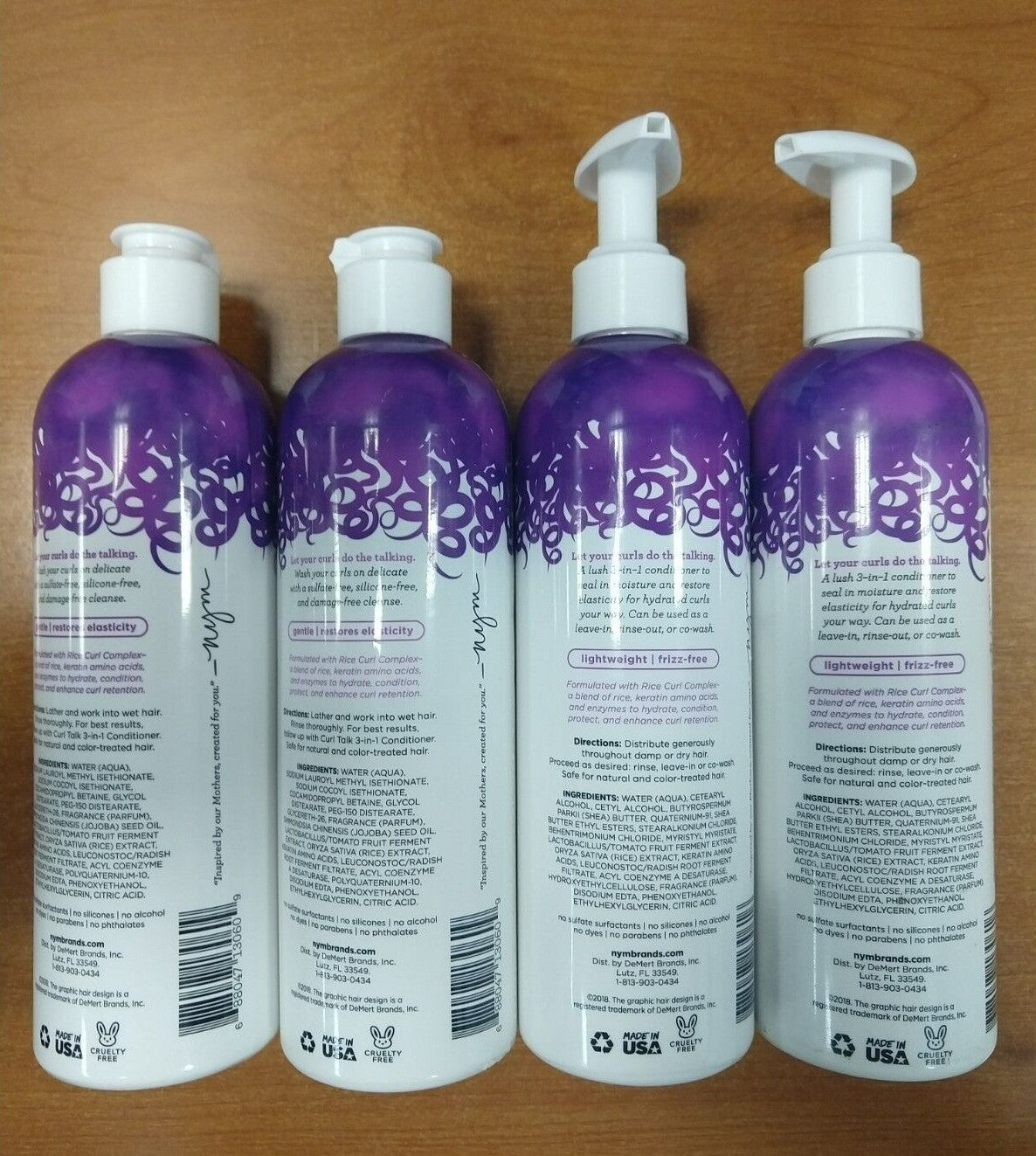 Curl Talk Shampoo & Conditioner Set for Curly Hair - Sulfate-Free Hydrating Hair Care