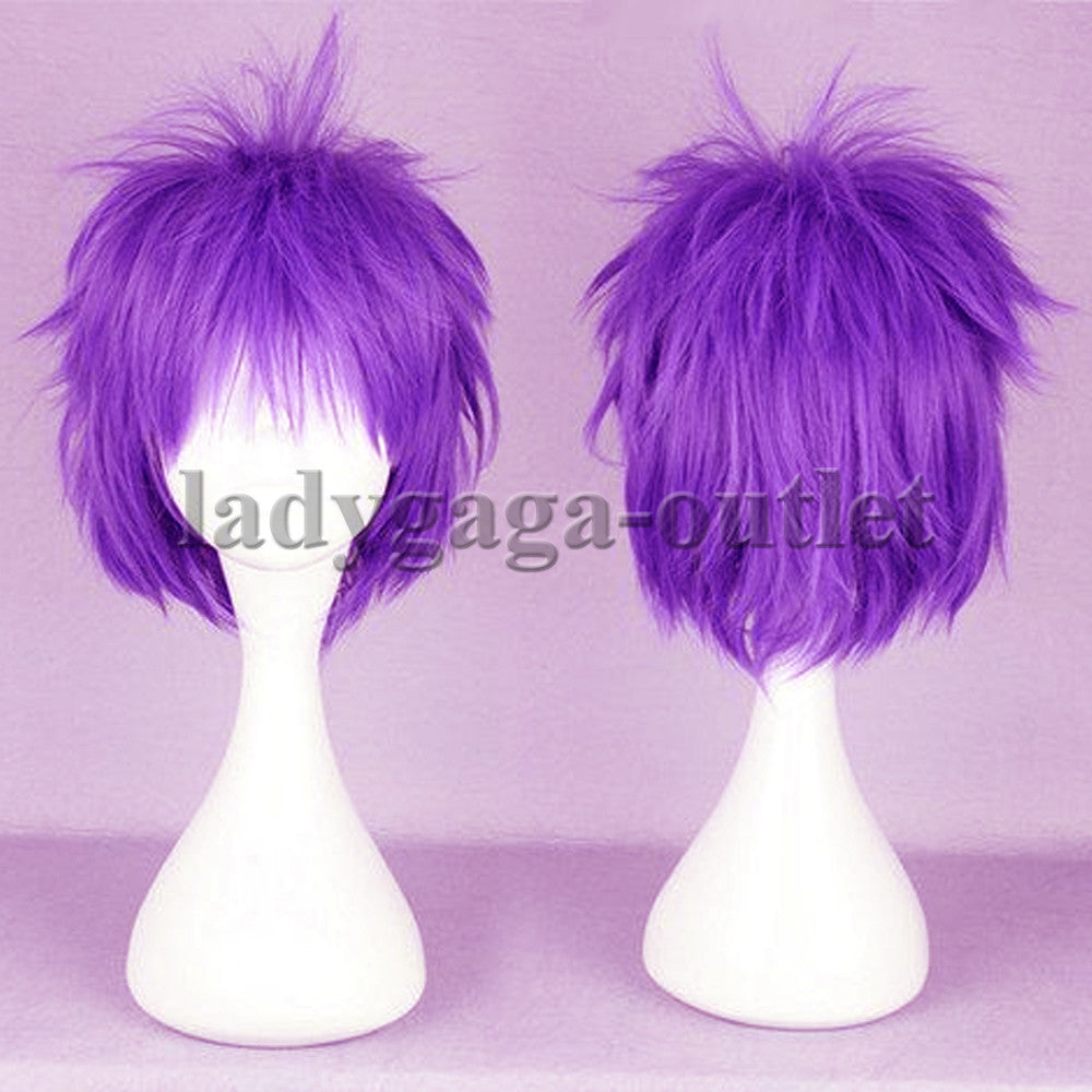 Unisex Short Pixie Wig for Cosplay and Costume Parties - Synthetic Hair