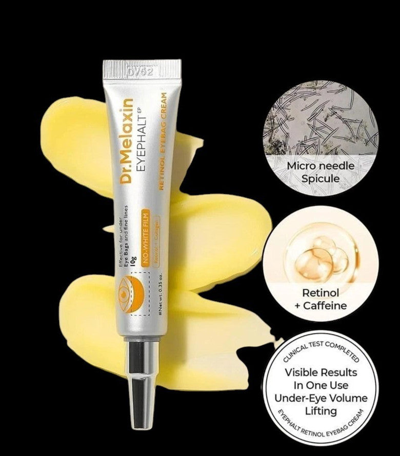 Eye Puffiness & Dark Circles Cream with Retinol - No White Film 0.35oz