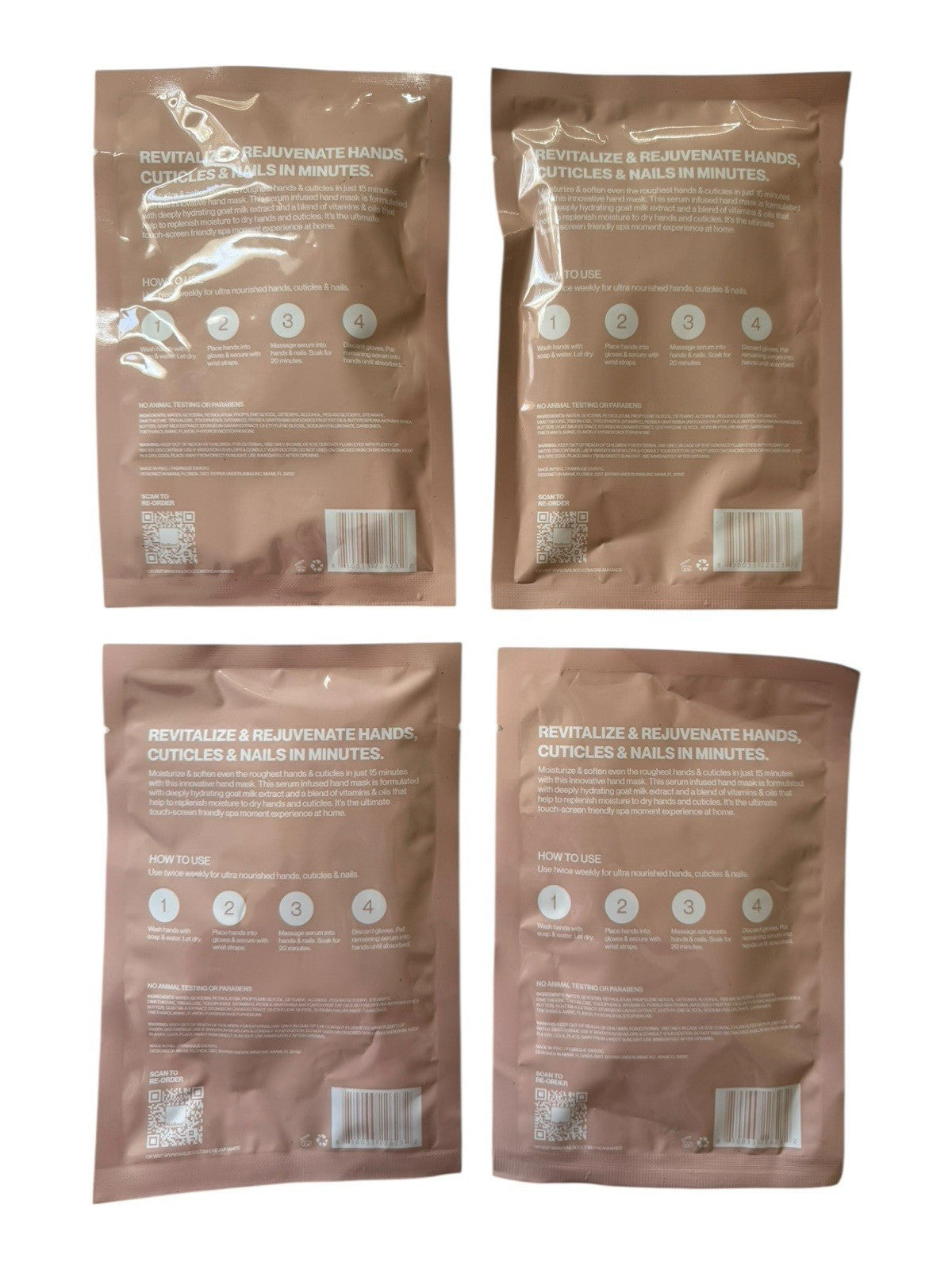 Hand & Nail Mask Treatment - 4 Pack, 1.26 oz