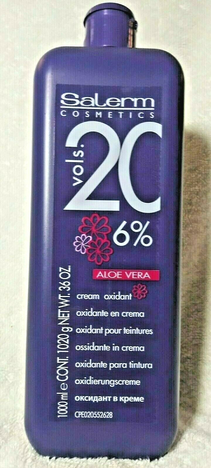 Cream Oxidant Developer 20 Vol - 6% Aloe Vera, 36oz