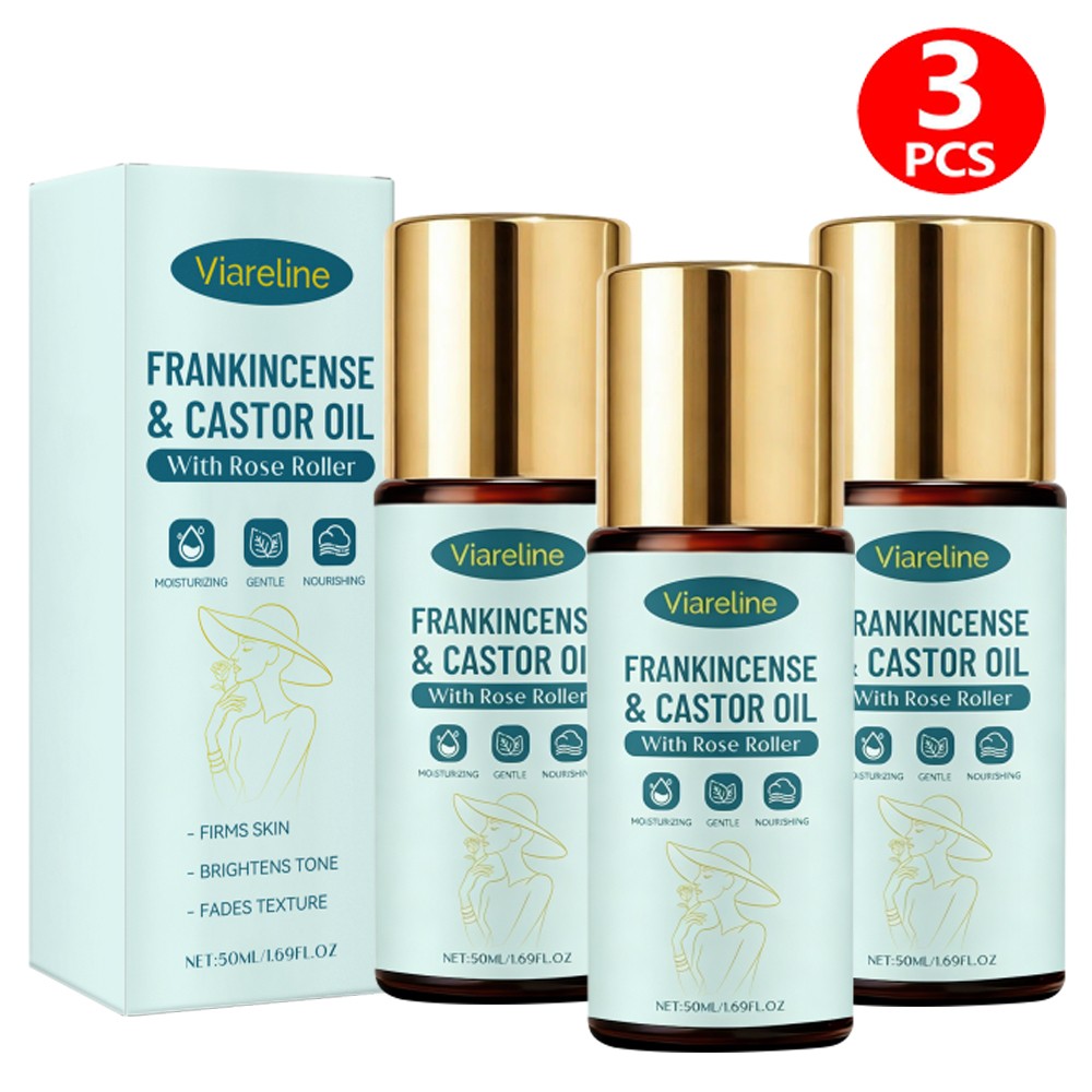 Frankincense Castor Oil Roller - Organic Cold-Pressed 50ml