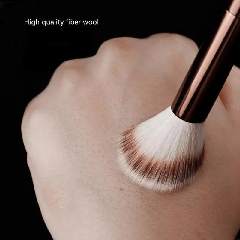 Angled Makeup Brush for Blush Contour Foundation - Soft Synthetic Bristles