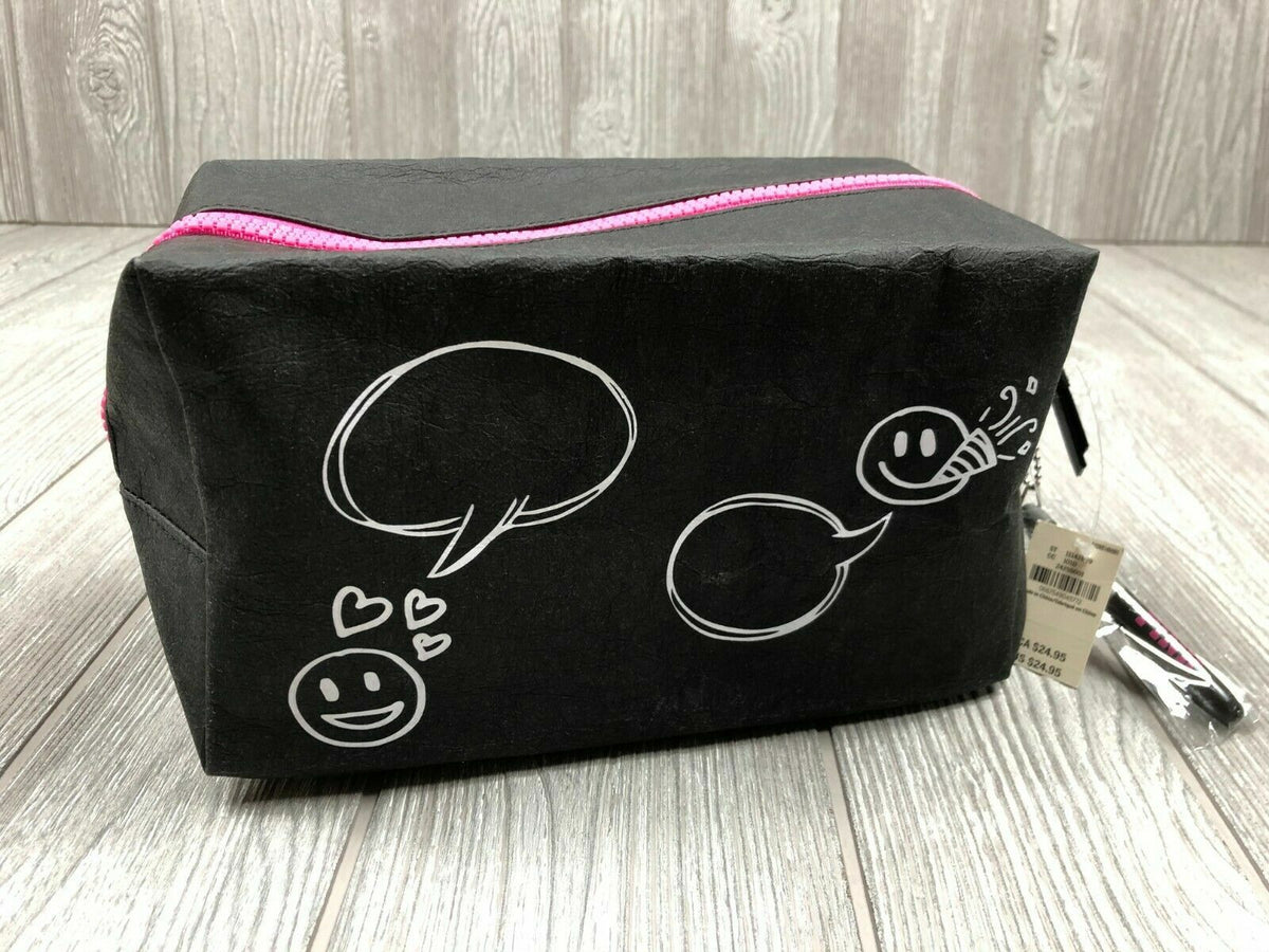 Pink Party In My Bag Makeup Bag - Black Cosmetic Travel Organizer