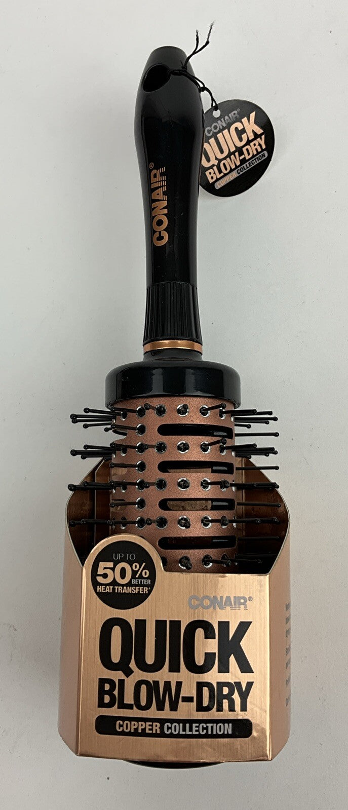 Conair Copper Collection 3-Inch Round Vented Hair Brush for Blow Drying