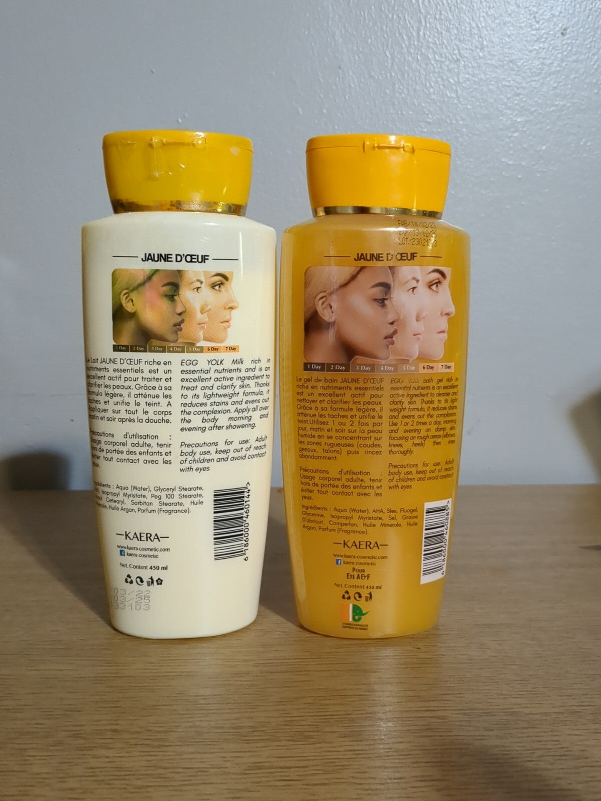 Egg Yolk Clarifying Lotion & Bath Gel Set - 2 Soaps for Skin Brightening