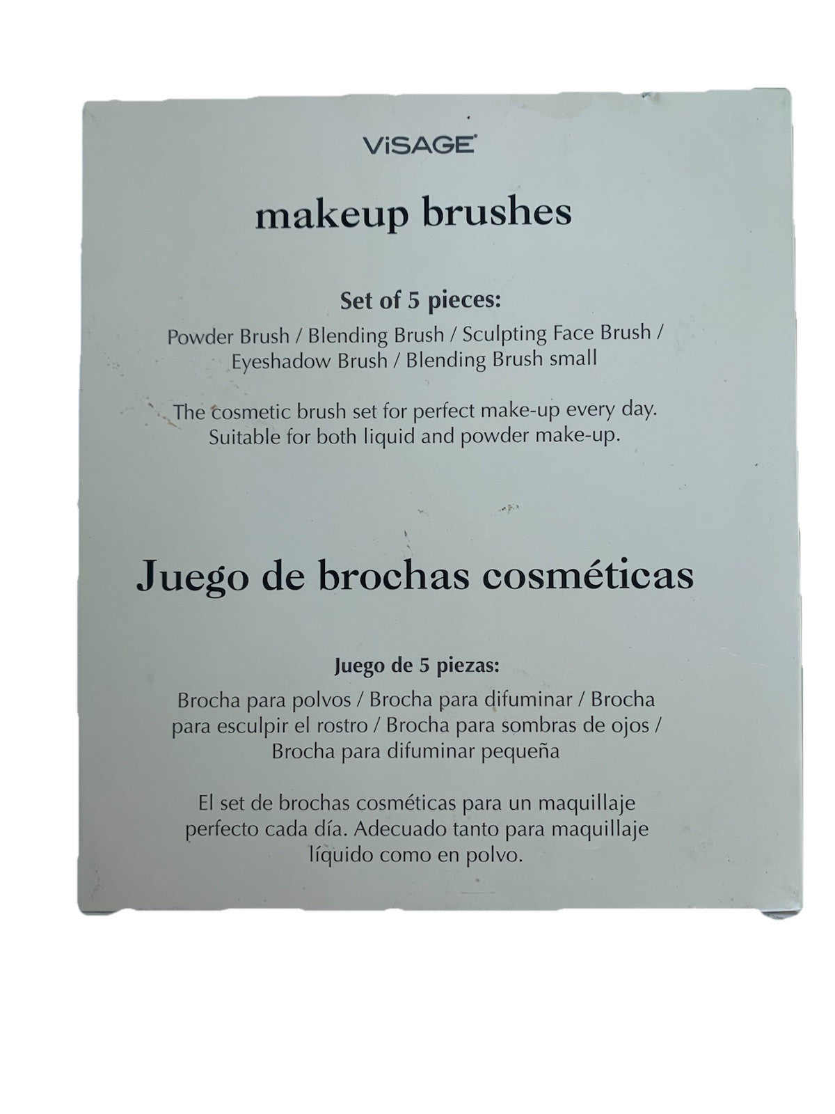 Makeup Brushes for Face Set of 5 - Powder, Eyeshadow & Sculpting Tools