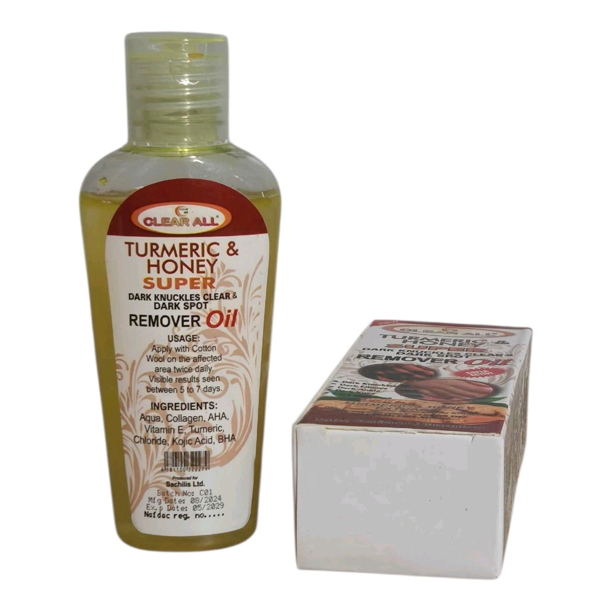 Turmeric Honey Dark Knuckles & Dark Spot Remover Oil - 2pcs