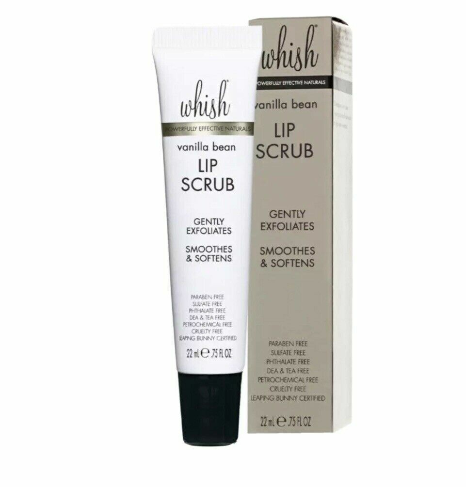 Organic Vanilla Bean Lip Scrub - Exfoliating & Moisturizing Full-Size 0.75 oz