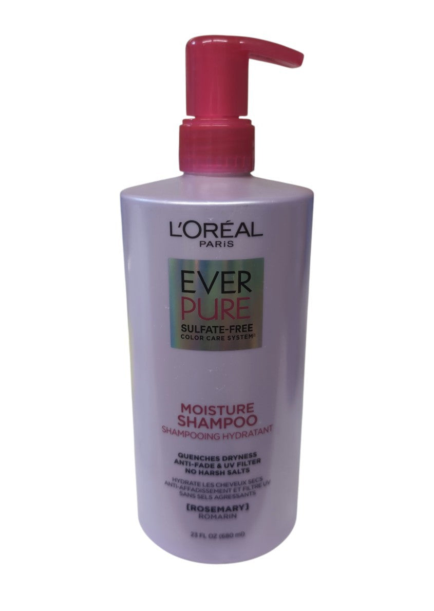 L'Oreal Paris EverPure Moisture Rosemary Oil Shampoo for Dry Hair 23 fl oz