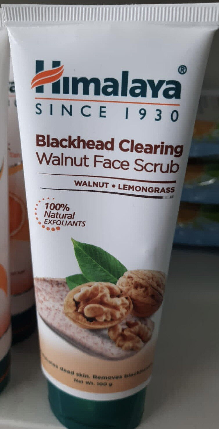 Himalaya Blackhead Clearing Walnut Face Scrub 100g - Pore Cleaning & Exfoliation