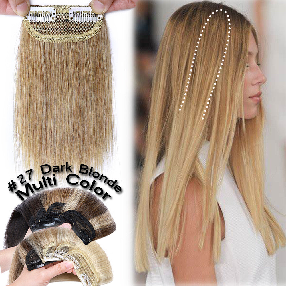 Remy Human Hair Extensions Clip-In One Piece Full Head Weft - Multiple Colors & Lengths