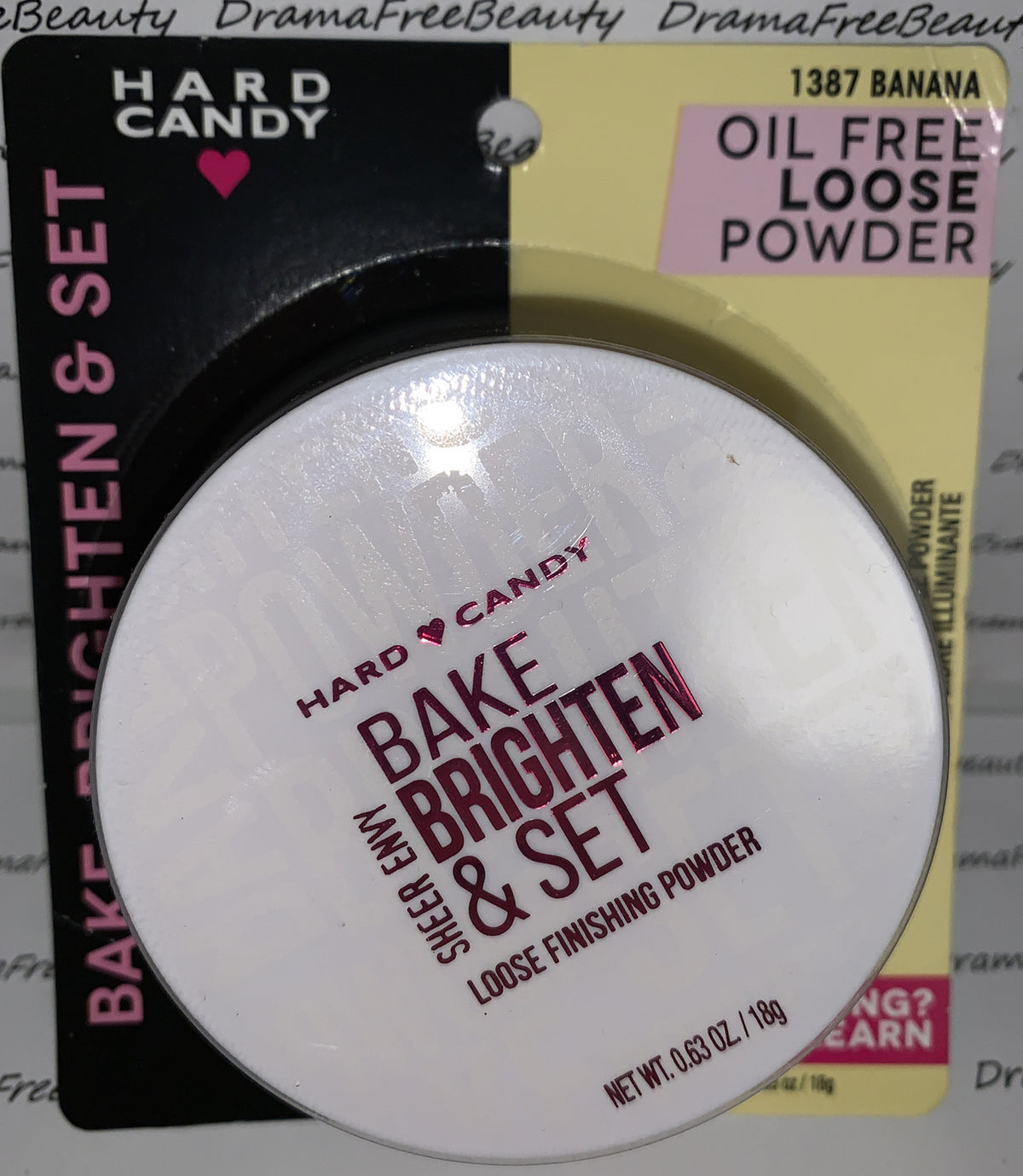Loose Brightening Face Powder in Banana - Oil-Free Makeup Setting & Baking Powder