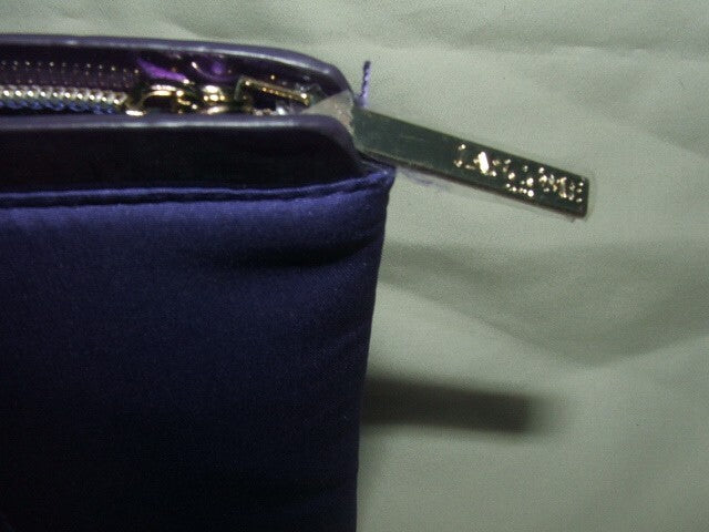 Lancôme Paris Purple Eiffel Tower Logo Makeup Bag - Zippered Cosmetic Organizer, Qty 2