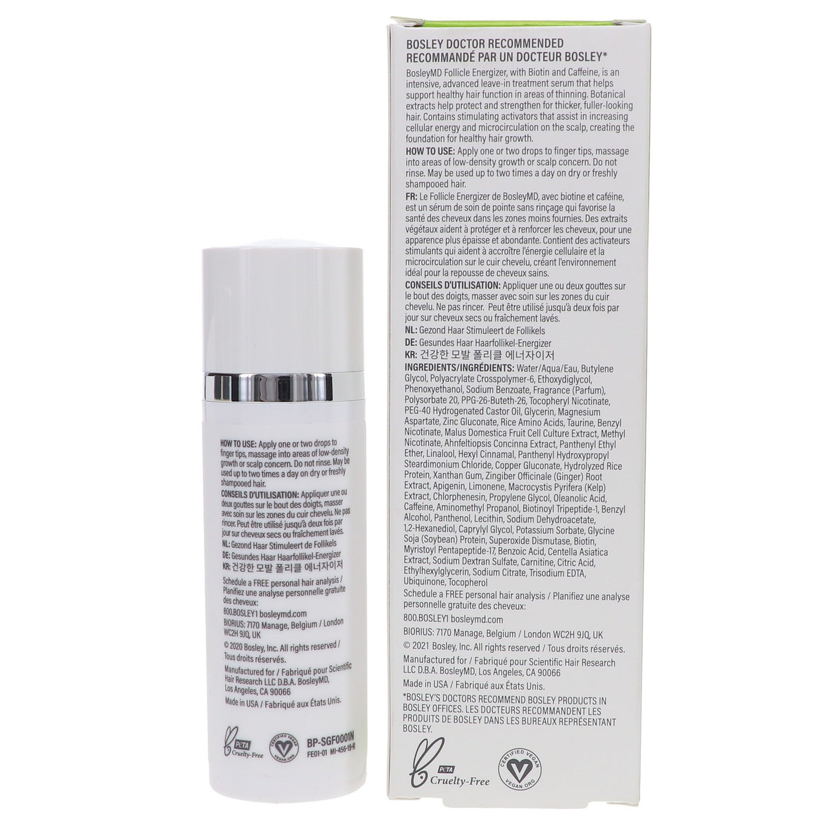 Bosley MD Follicle Energizer Serum - 1 oz Hair Growth