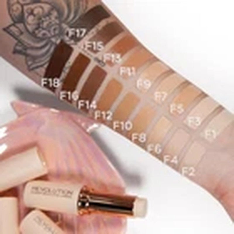 Creamy Full Coverage Stick Foundation F3 - 3 Pack for Flawless Skin