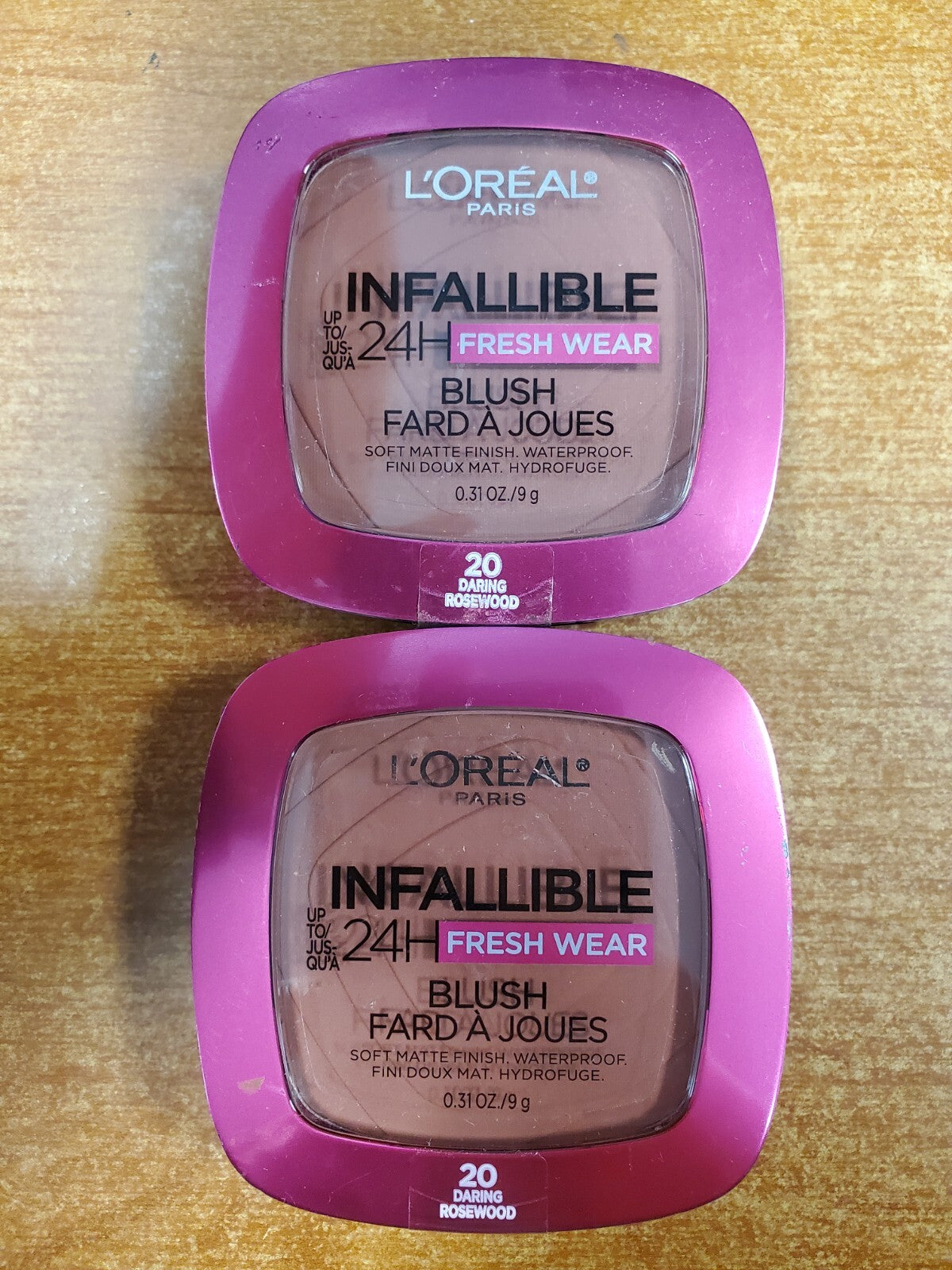2 Pack Matte Blush Set - Daring Rosewood, Long-Wear Powder Makeup