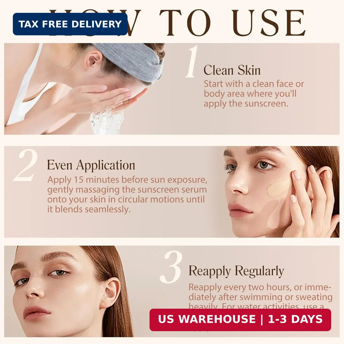 4-in-1 Waterproof Foundation with SPF 50+ Color Changing Longwearing Makeup