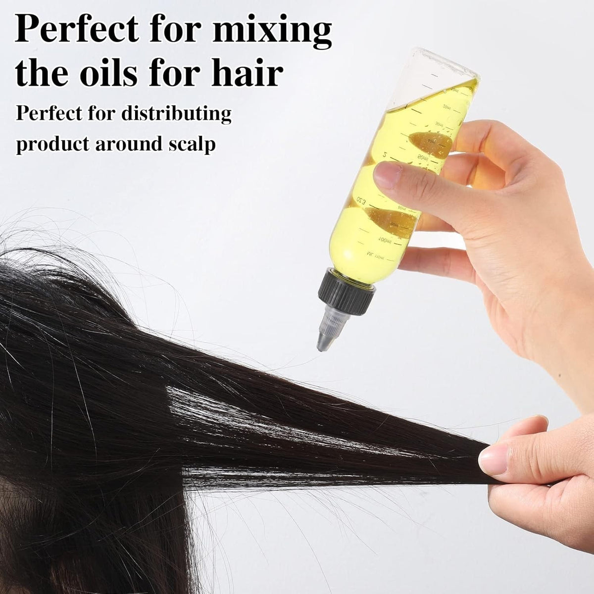 Hair Oil Applicator Bottles - 2 Pack, 4oz Leak-Proof