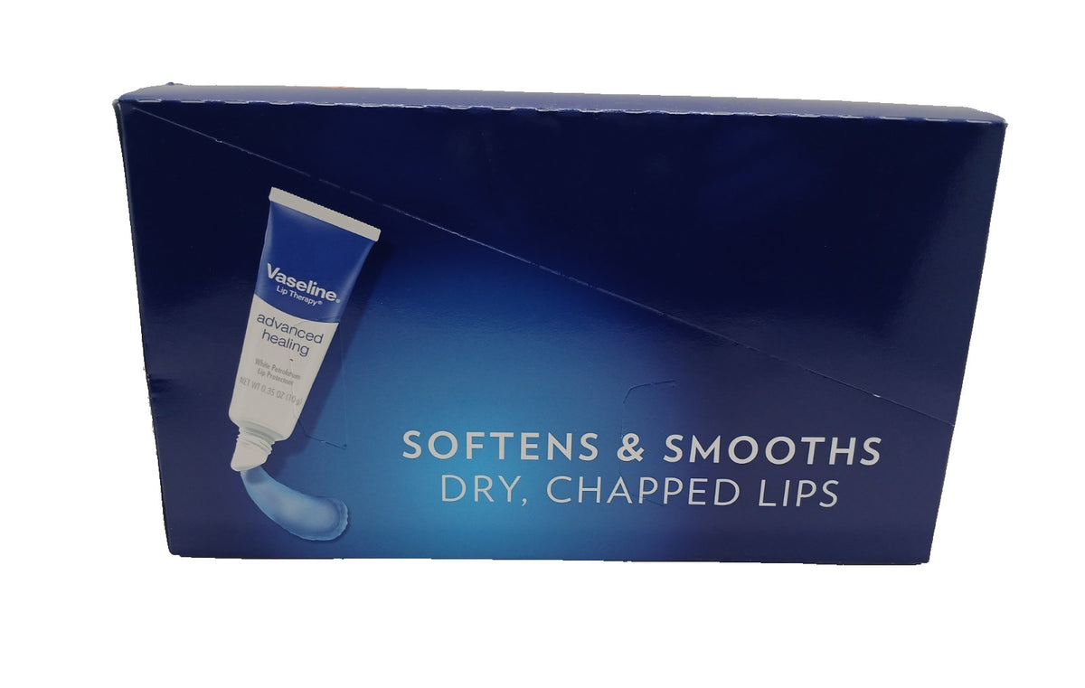 Vaseline Lip Therapy Advanced Healing 12-Pack Lip Balm Tubes - Moisturizing