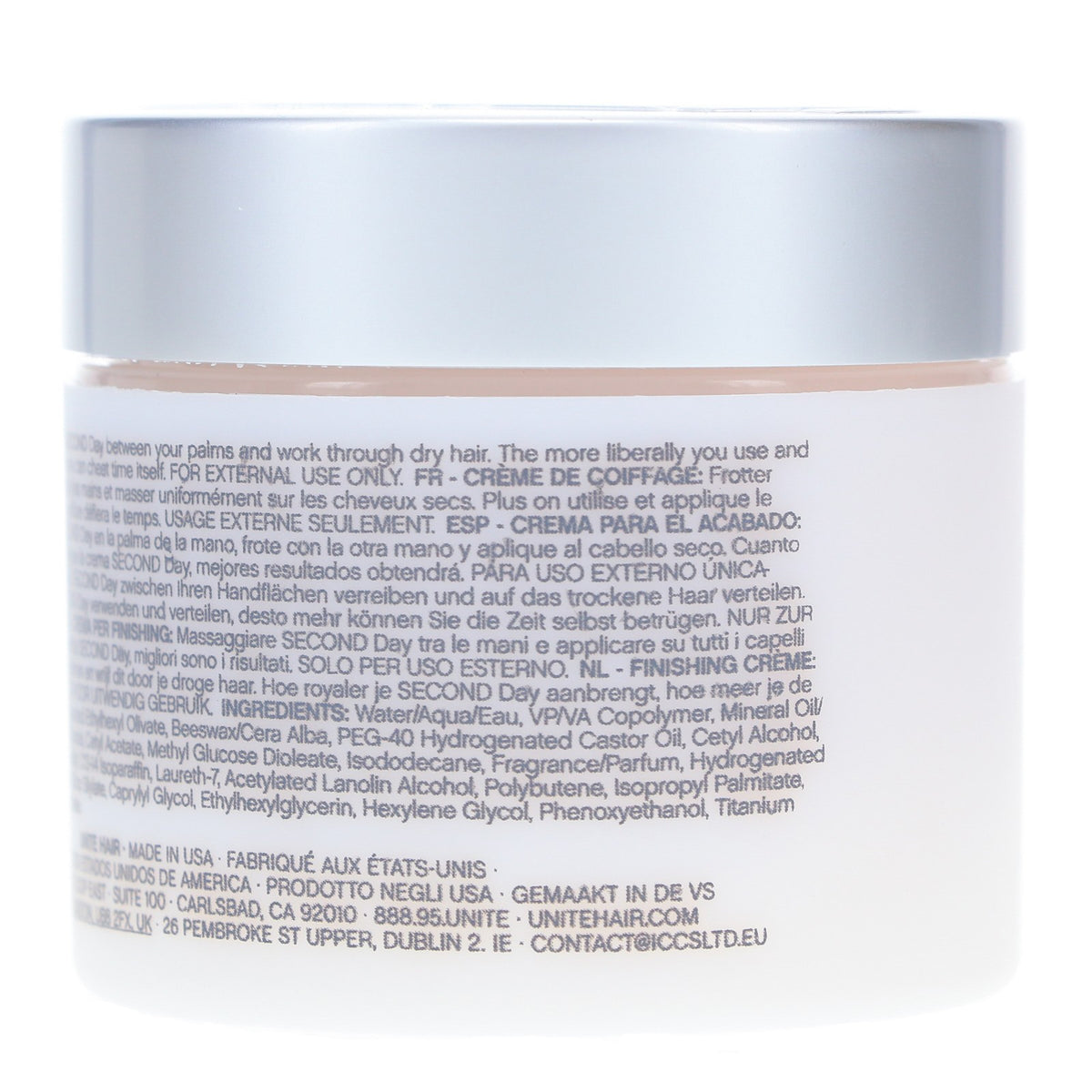 Hair Second Day Finishing Cream - Moisturizing Thermal Protectant 2 oz