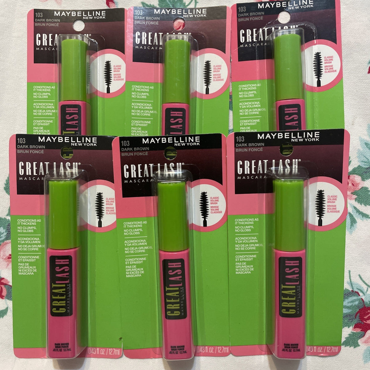 Maybelline Great Lash Washable Mascara #103 Dark Brown - Retired Shade NIP