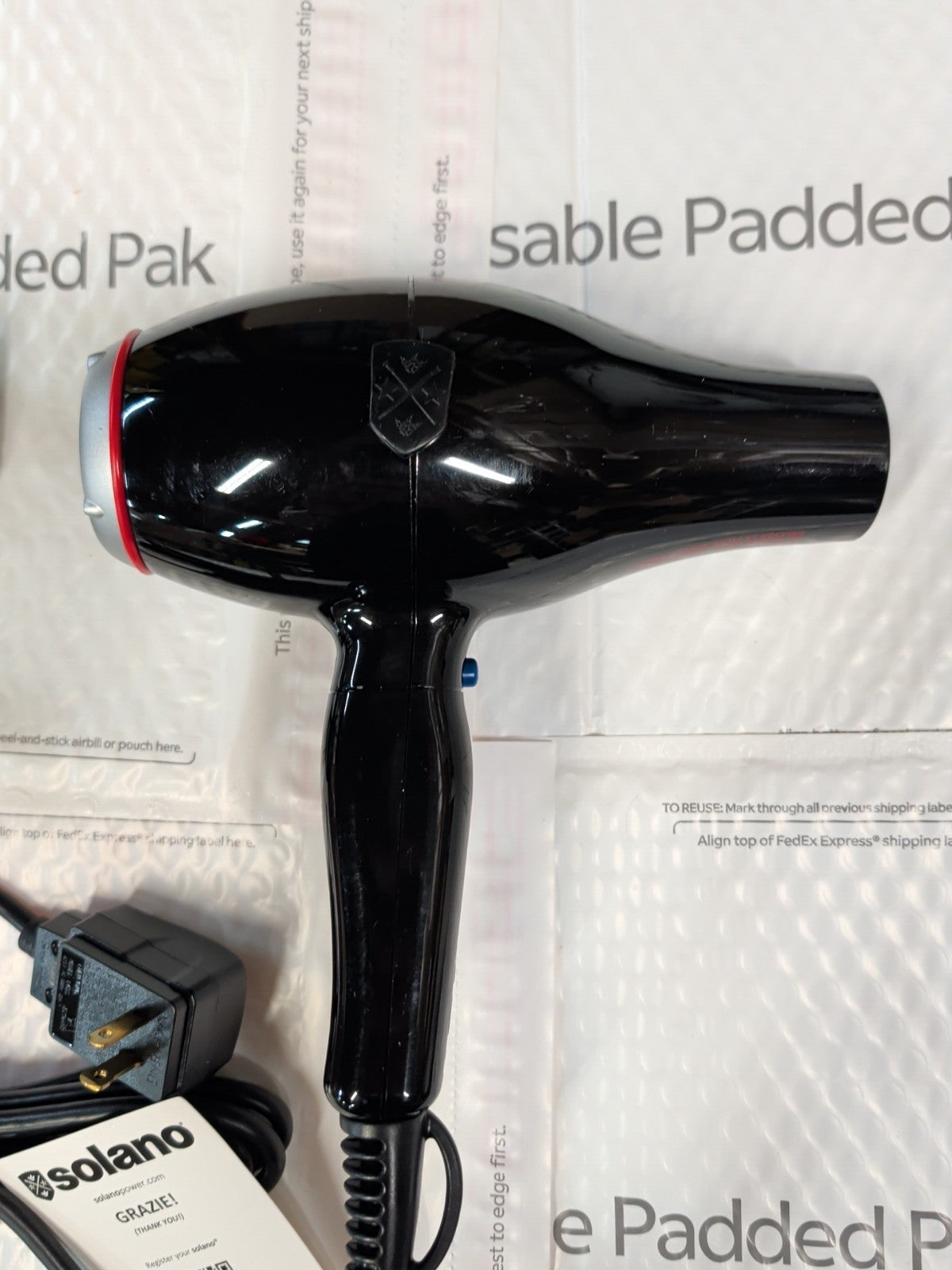 Solano Moda Professional 1750W Hair Dryer - High Power Salon-Grade Hair Styling Tool
