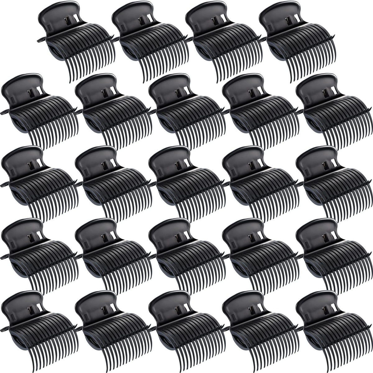 Plastic Hot Roller Clips for Hair Styling - 12 Count