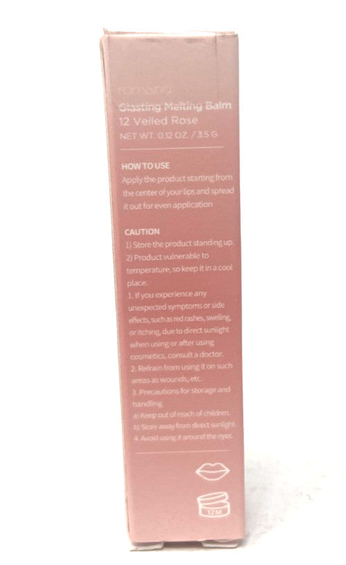 Rom&nd Glasting Melting Balm - Veiled Rose Lip Treatment 12g - New In Packaging