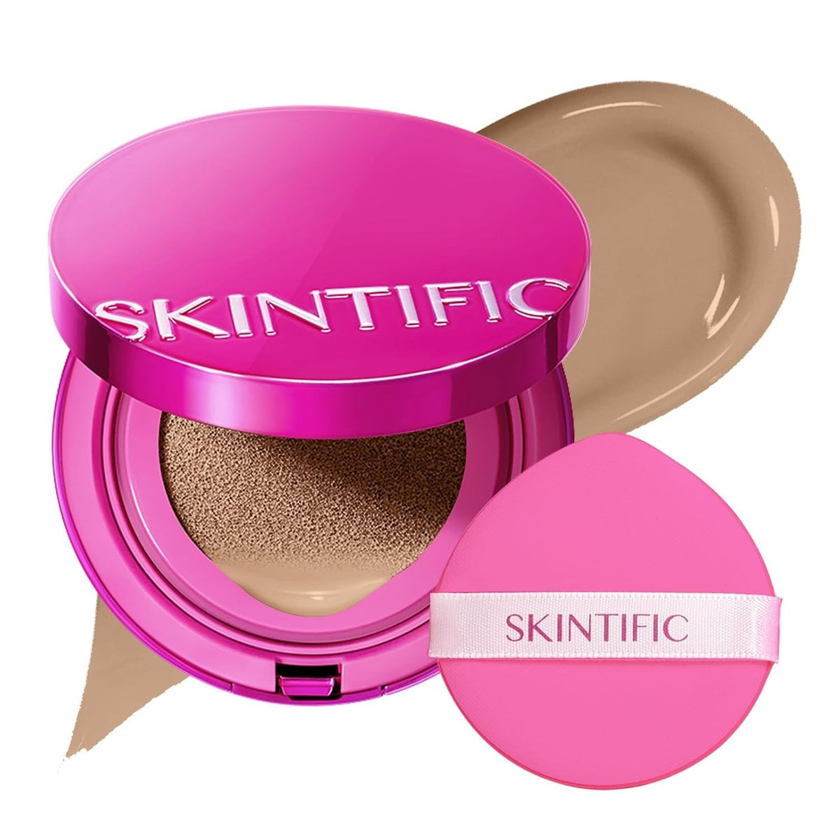 Pink Glow Cushion Foundation Sand 05 - Lightweight Natural Radiant Coverage