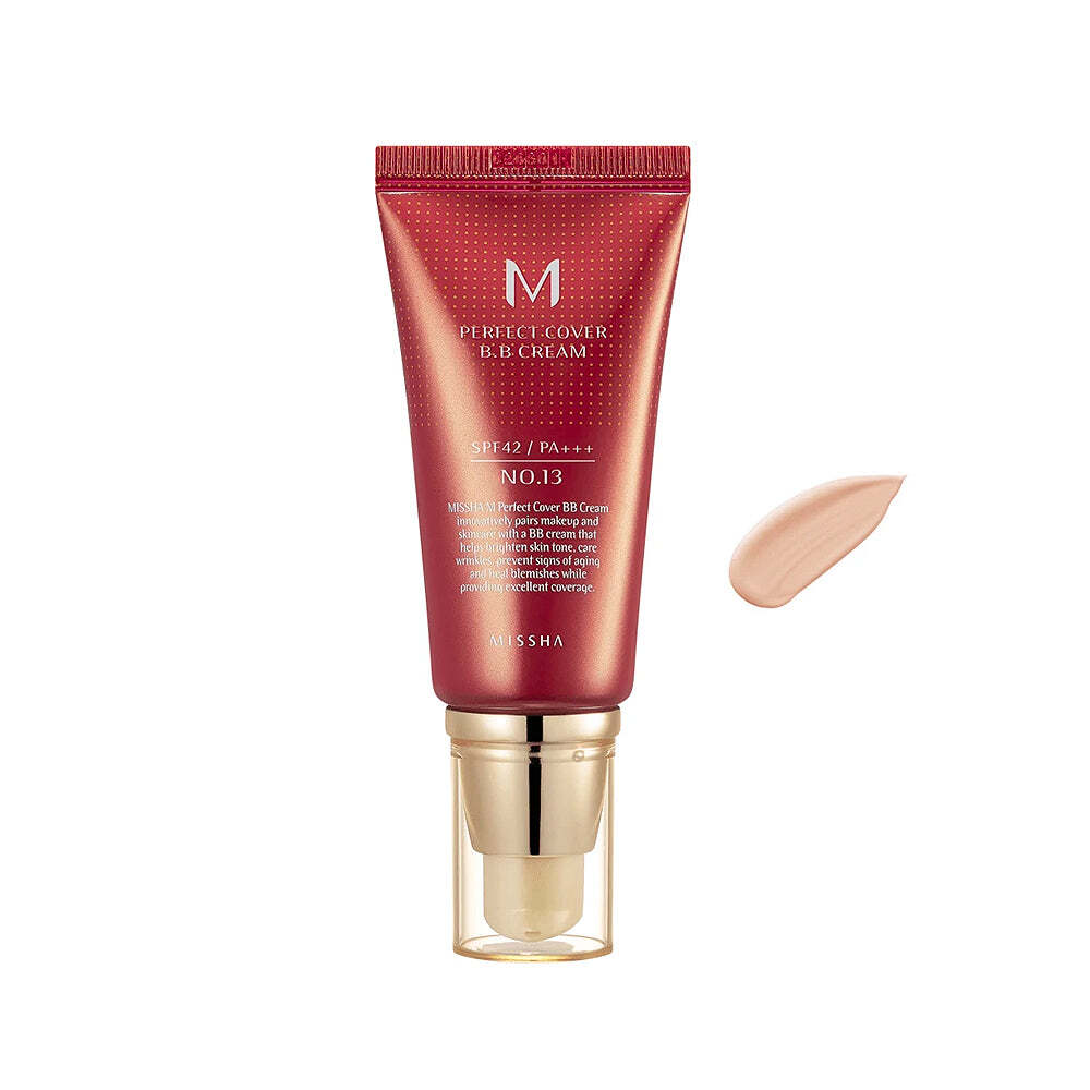 Missha M Perfect Cover BB Cream SPF42 PA+++ Bright Beige 50ml - Flawless Skin