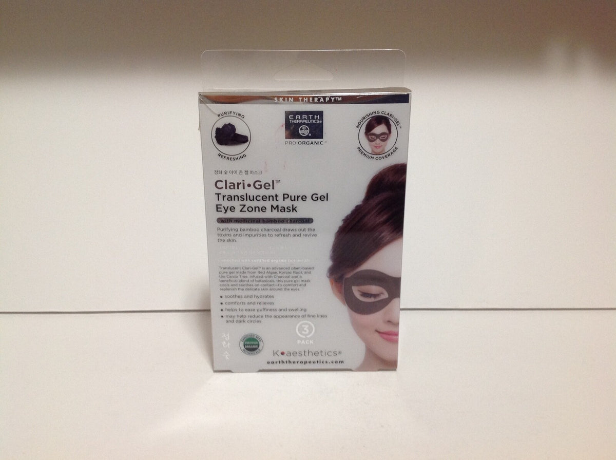 ClariGel Pure Gel Eye Mask with Bamboo Charcoal - 3 Masks