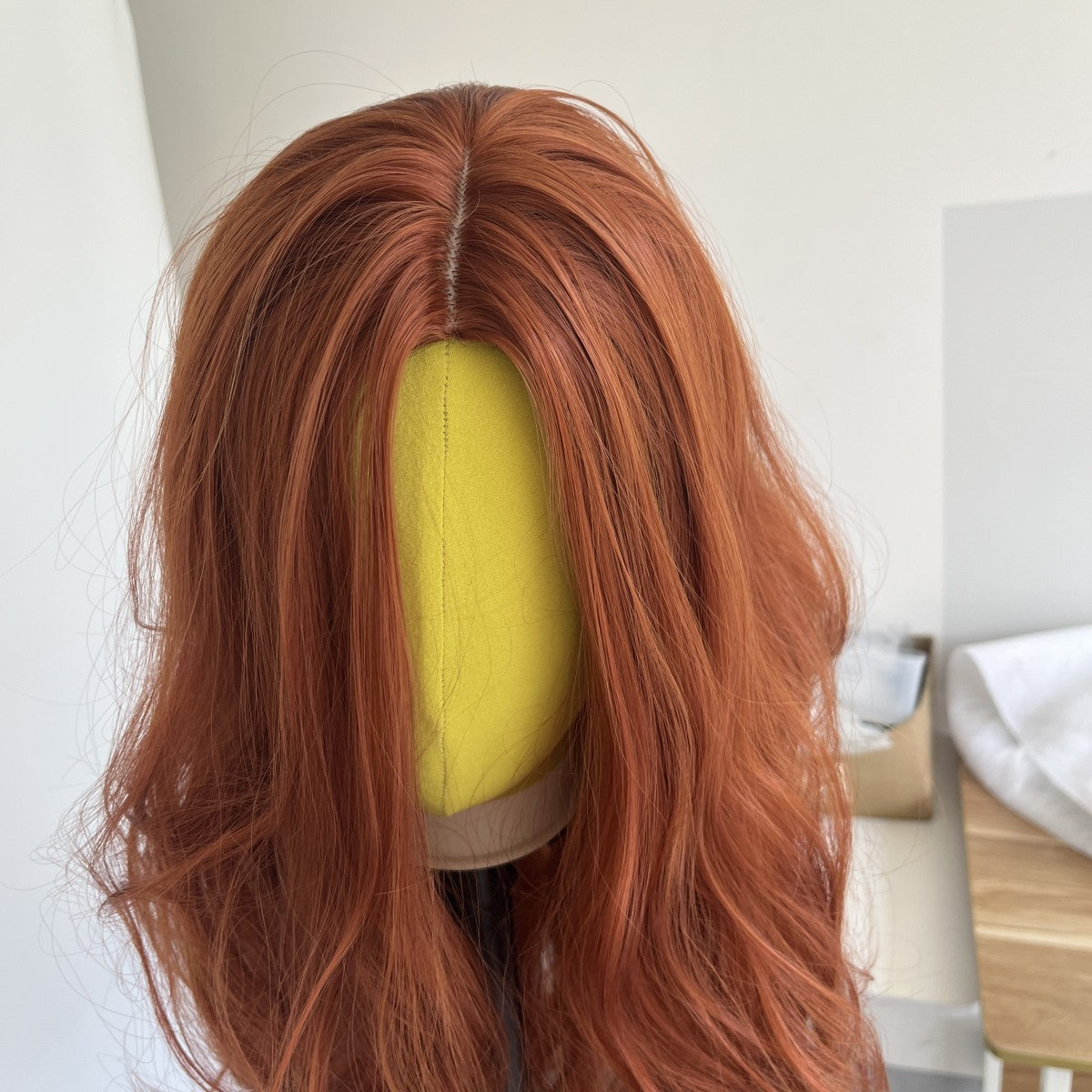 Long Wavy Synthetic Heat-Resistant Wig for Women - Red Copper Dress Up