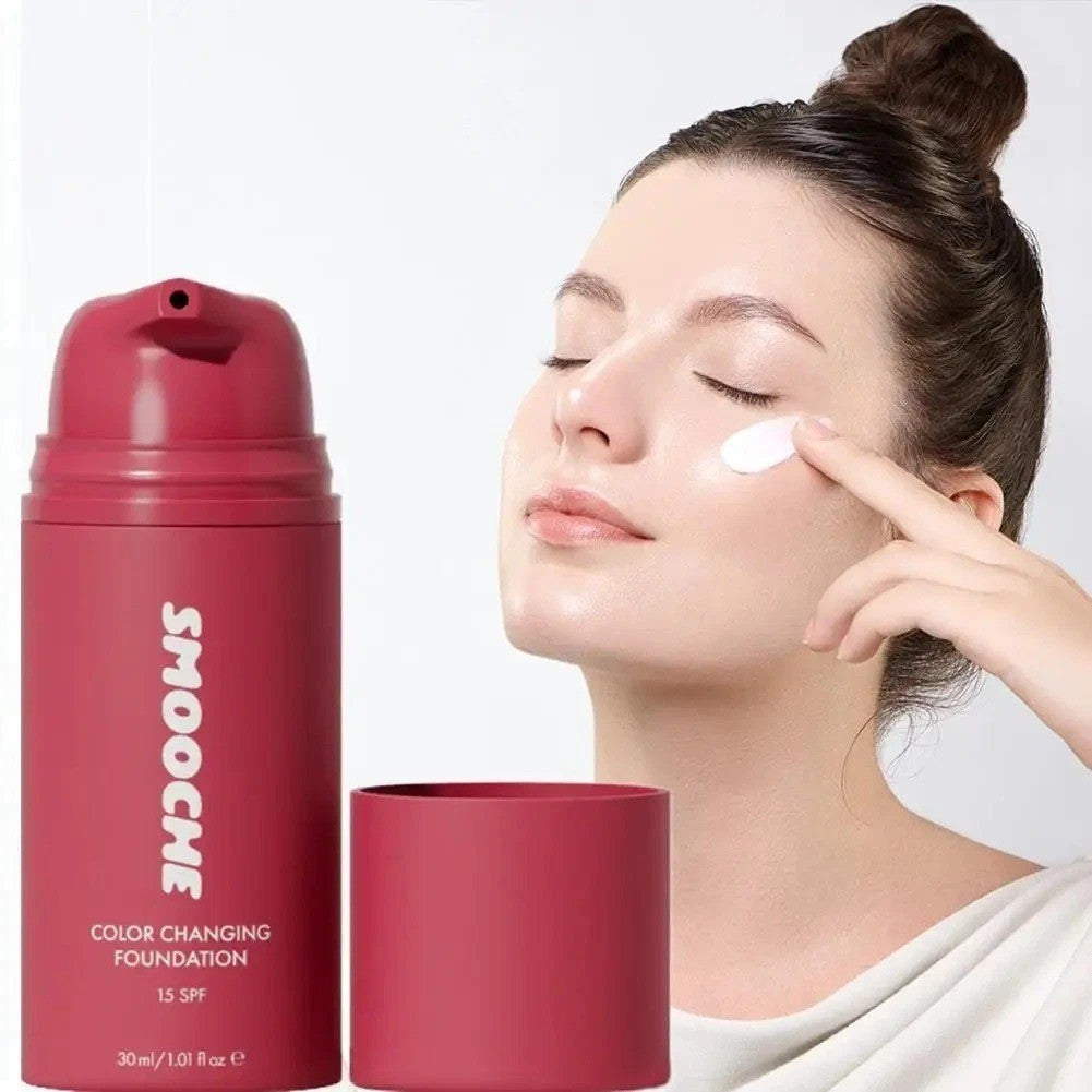 Color Changing Foundation 30ml Self-Adjusting Natural Coverage Makeup SPF 15
