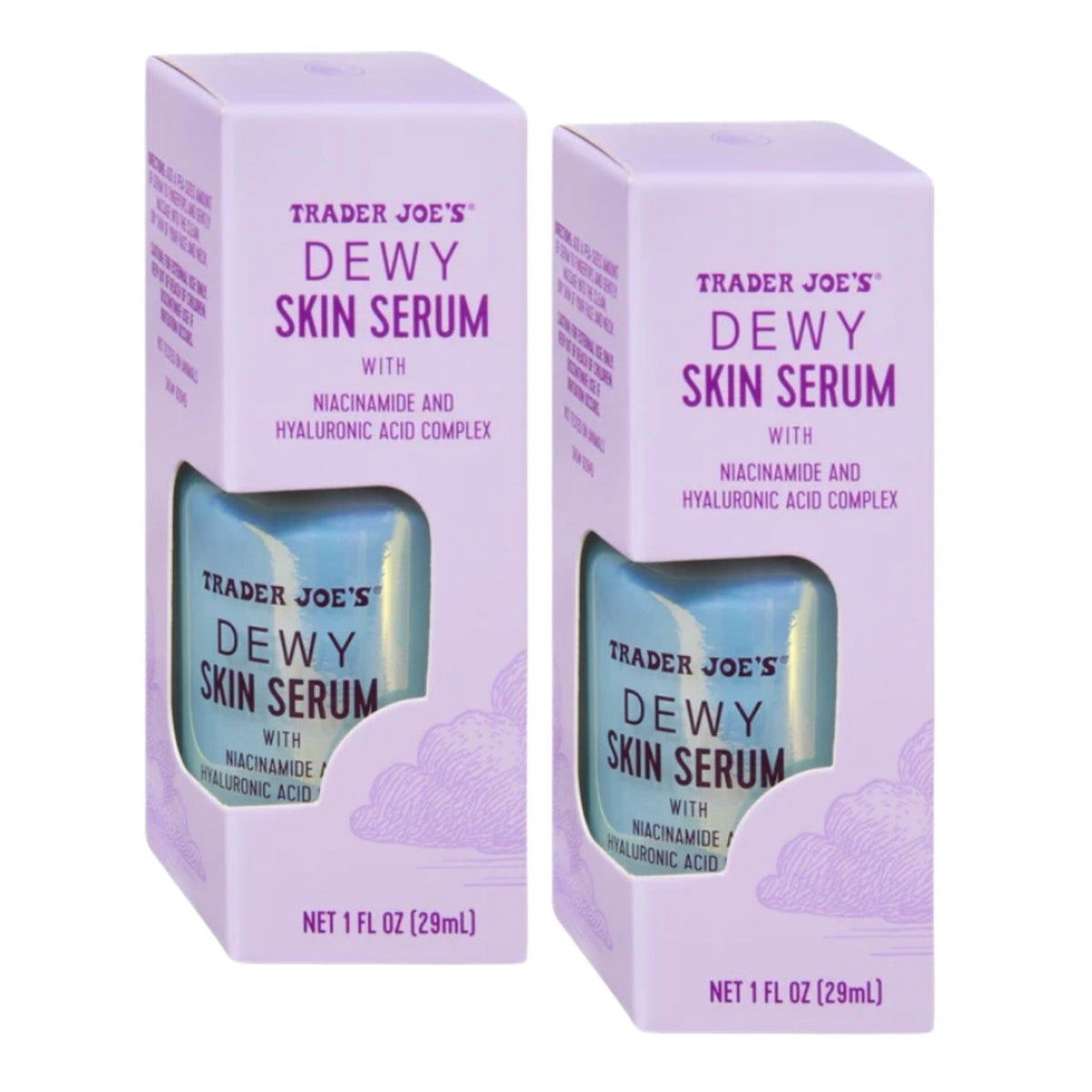 Trader Joe's Dewy Skin Serum (2 Packs), 1 fl oz/30 mL/each