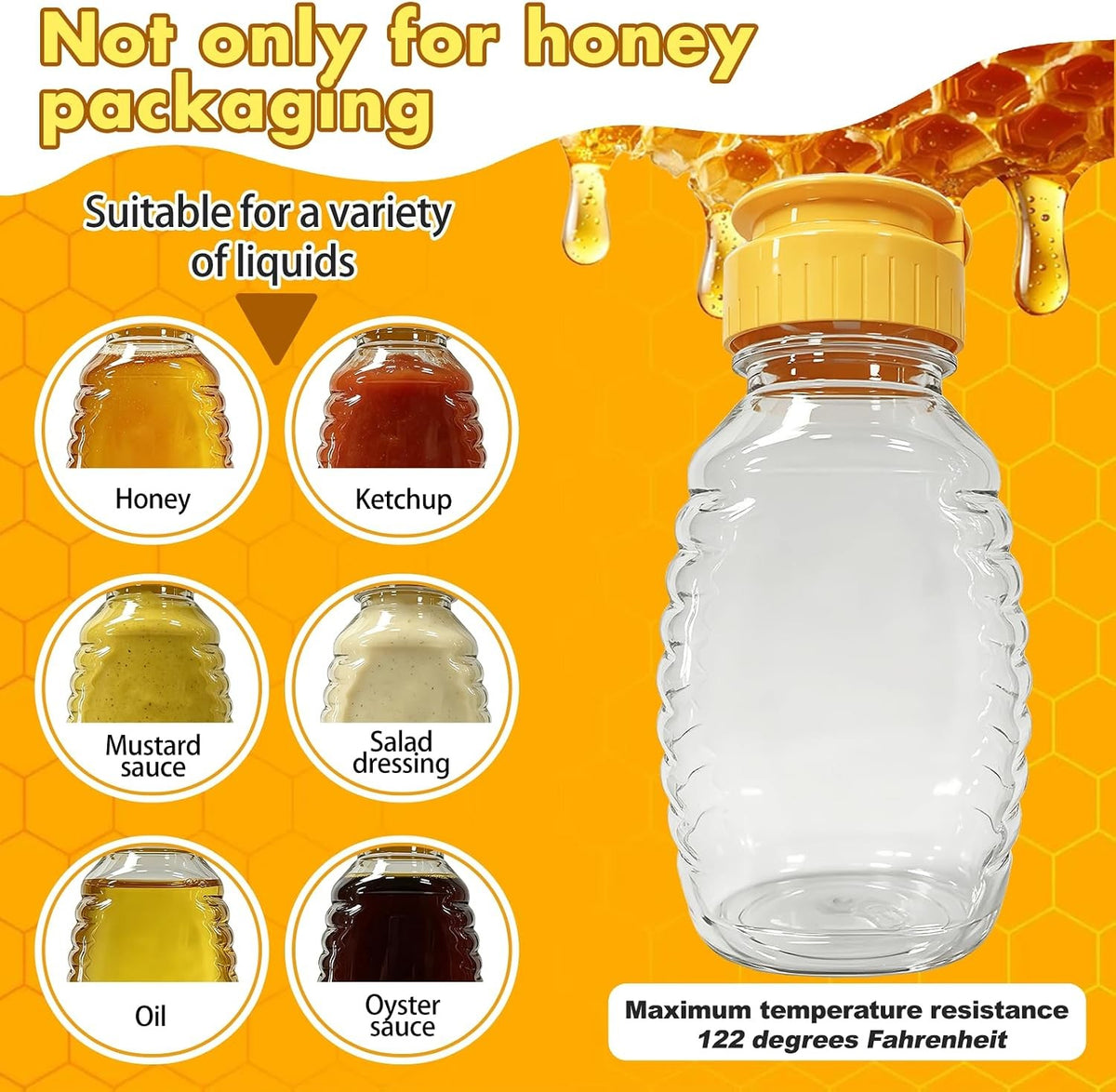 32 Pack Food-Grade Refillable Honey Bottles with Leak-Proof Flip Lids