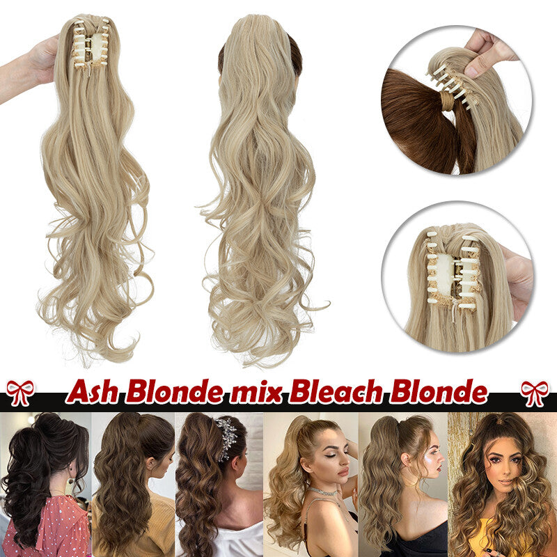 Claw On Ponytail Hair Extension - Human Hair Clip-In Style & Length Options