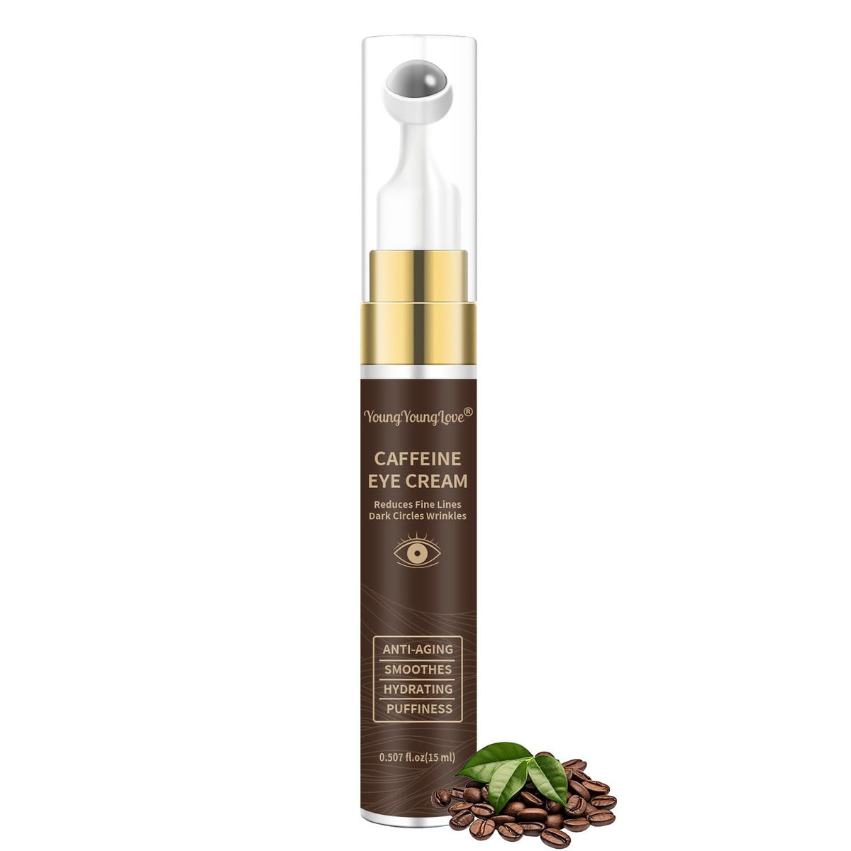 Caffeine Eye Cream with Retinol & Niacinamide - 0.5oz Hydrating Anti-Aging Serum