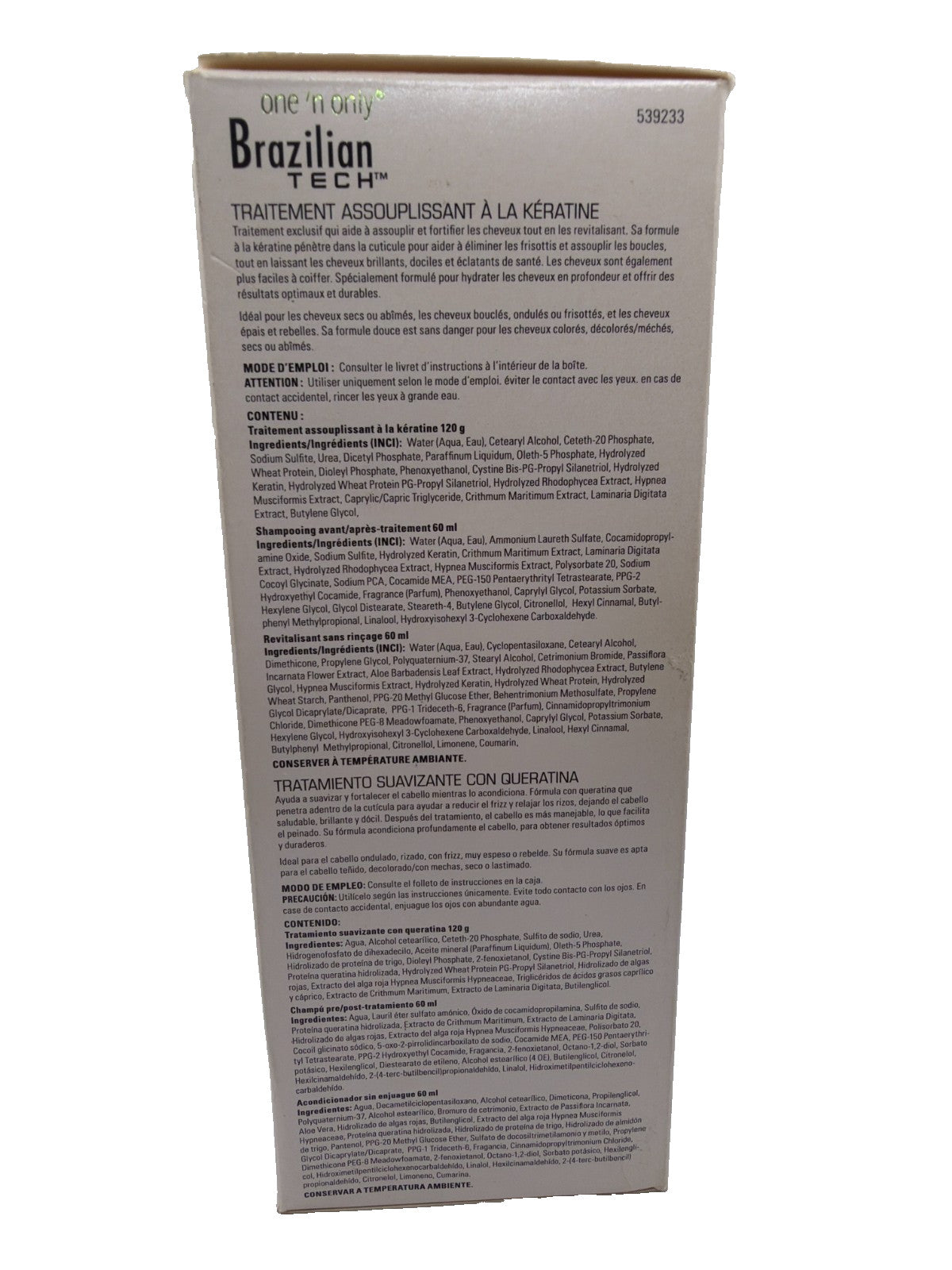 Brazilian Tech Keratin Treatment Kit - Formaldehyde-Free