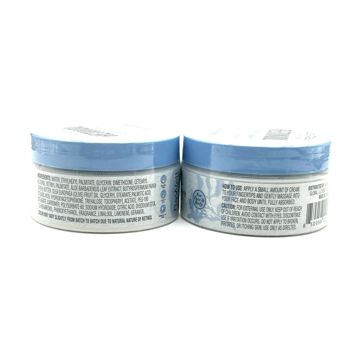 Retinol Anti-Aging Face & Body Cream 2-Pack - Hydrating & Firming Moisturizer