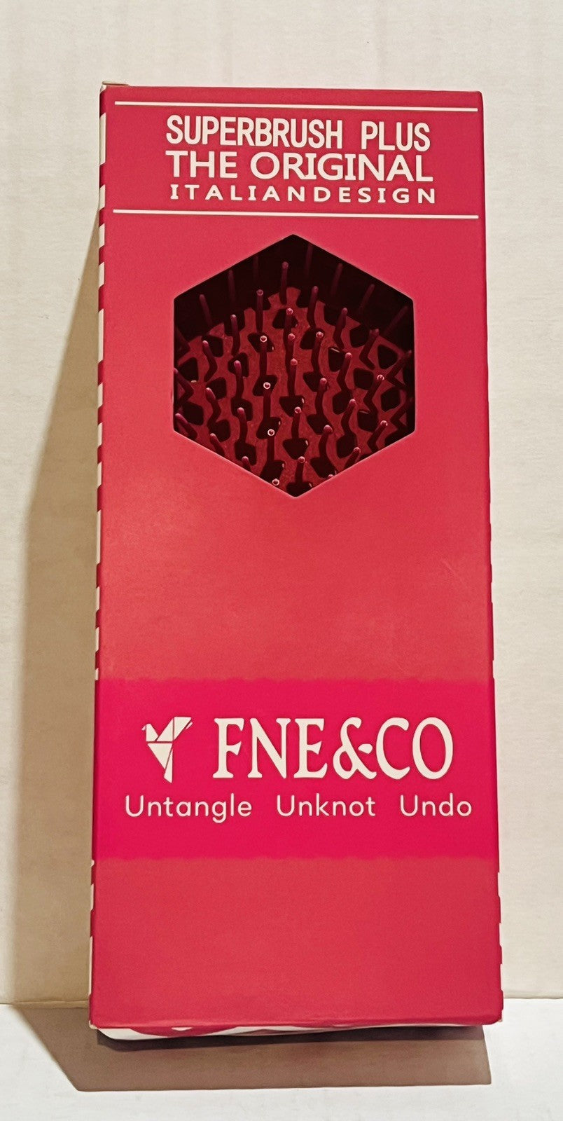 Pink Unknotting Brush - Italian Design for Detangling & Undoing Knots