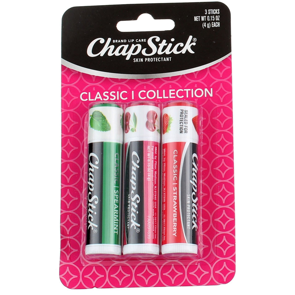 4 Pack Classic Lip Balm Set - Moisturizing Lip Care