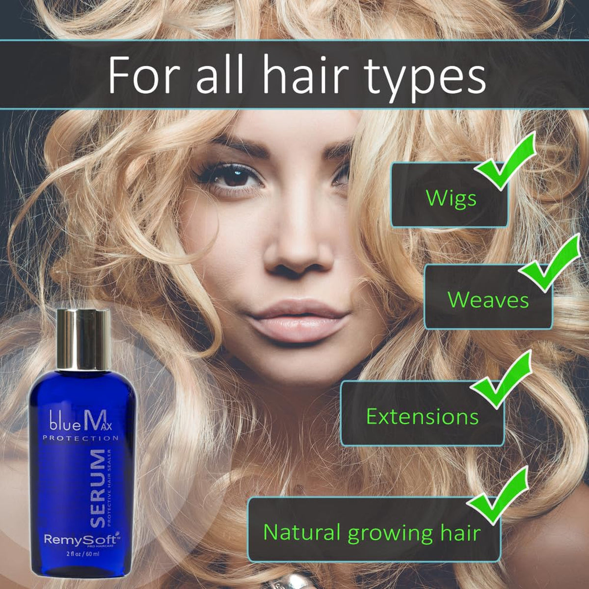 Silicone Hair Serum for Extensions, Weaves & Wigs